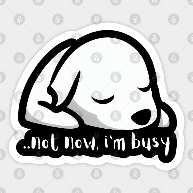 sleepy puppy Sticker by WildEdge